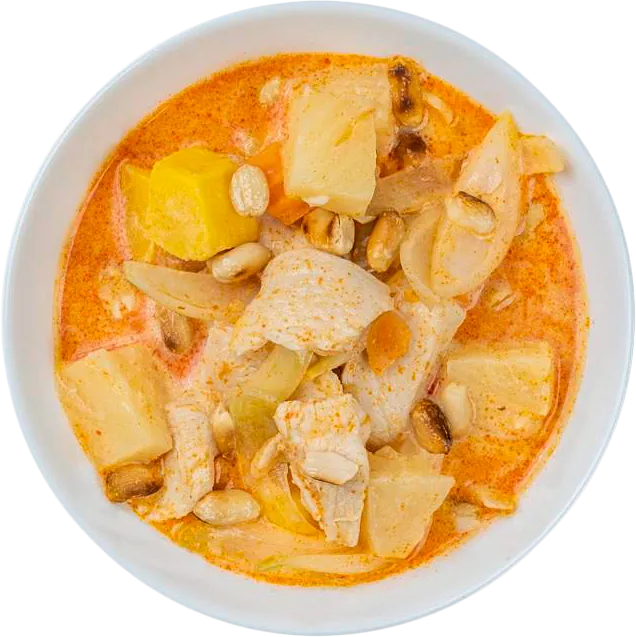 Massaman curry ja kookosmaidossa