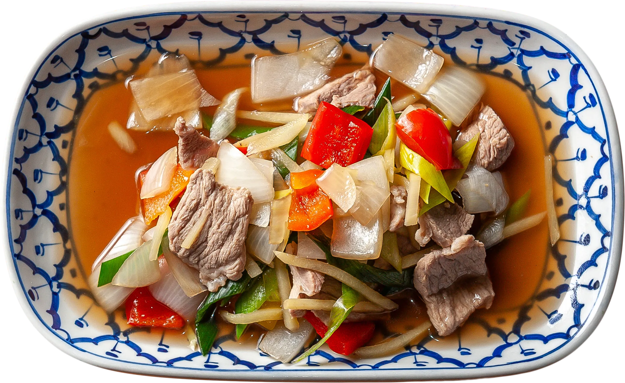 Paistettua inkivääriä ja soijaa