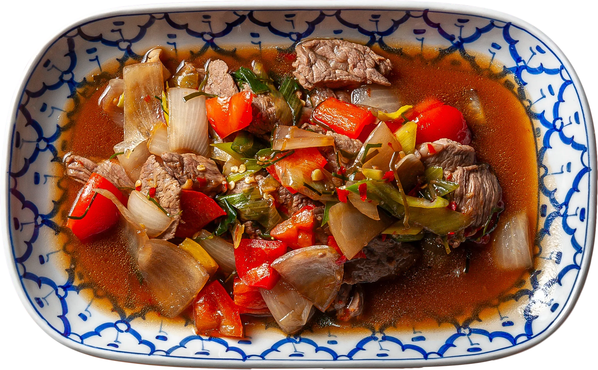 Paistettua naudanlihaa